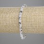 Adularia Bead-Set Cube Bracelet, 4×4 mm, stretch bracelet, 18 cm adjustable