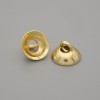 Price per 1 pc. End cap cap for bead, metal color gold, diameter 8×1 mm± hole diameter 1.8 mm+