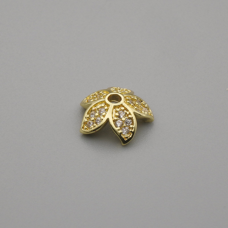 Caps for Bead End Cap Gold Color 9mm Ø + 2mm hole