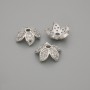 Bead Cap for Bead, Silver Color, 9x1mm± Hole, 2mm+ Diameter, Price per 1 piece