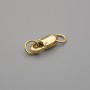 Price per 1 pc. Lobster clasp, diameter 10×4 mm ± metal color gold