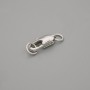 Crimp Clasps, Jump Ring, diameter 10x4 mm± metal color silver