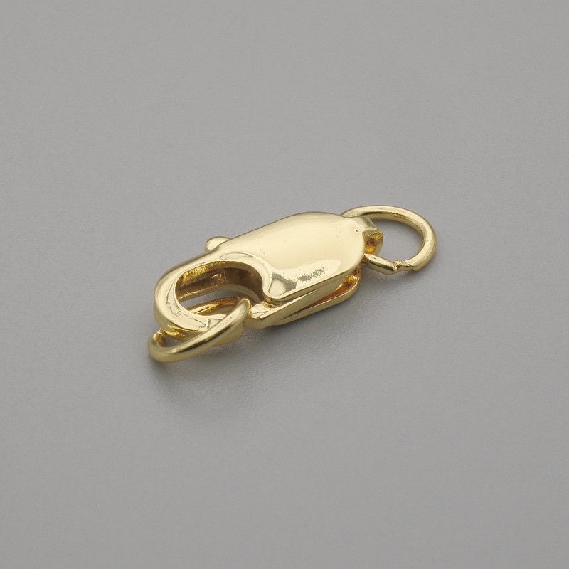 Screw clasp Zinc gold-tone 13×5 mm+- color of metal gold