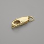 Screw clasp Zinc gold-tone 13×5 mm+- color of metal gold