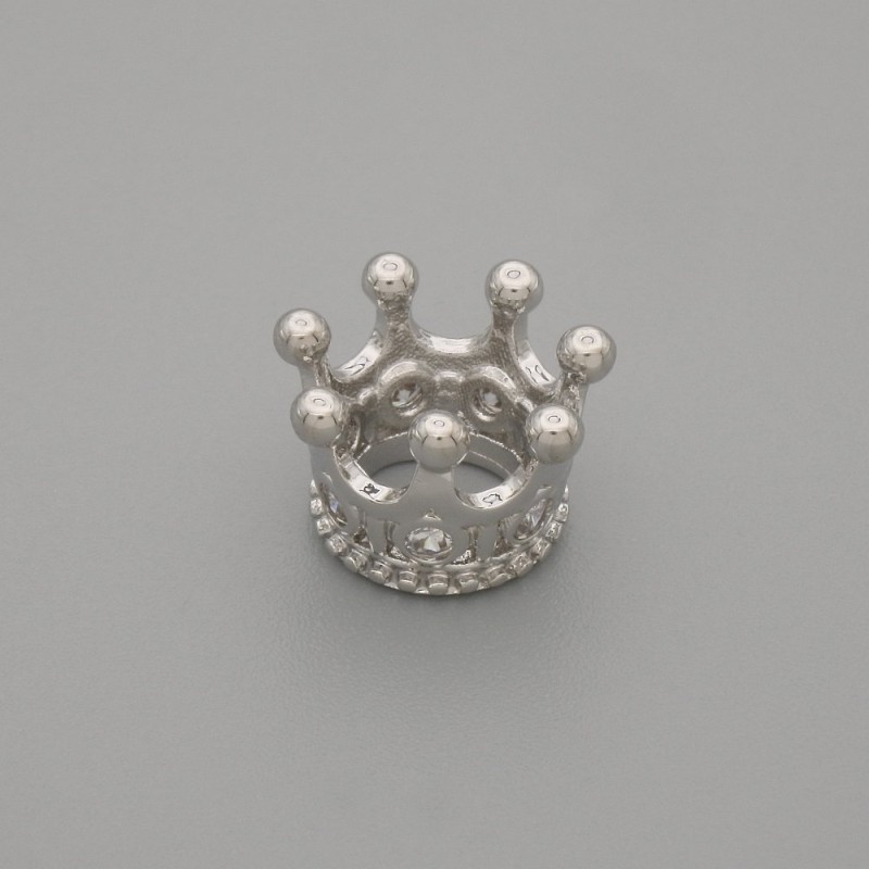 Pendant Findings Pandora Bead Crown 8x7mm + -, diameter 6mm + - per 1 pc