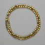 Hematite Beads Faceted Round 3.5×4 mm, gold color, length 39 cm+
