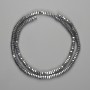 Hematite Beads Faceted Rondelle 4x2mm+- color Silver, length 40cm+