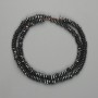 Faceted Hematite Beads Rondelle 5x1.5 mm, length 40 cm