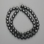 Faceted Hematite Beads 8mm on String, 39 cm length