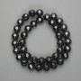 Hematite Beads Faceted Round 10mm, 38 in