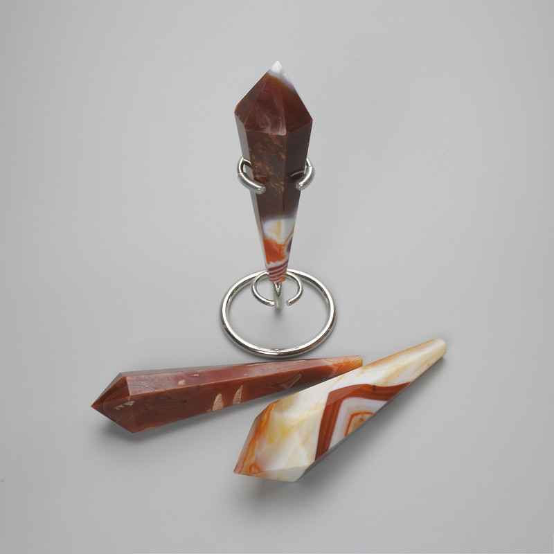 Souvenir Cone Pencil made of natural Agate 120x30x15mm± assorted sizes (without stand) (per 100 g)