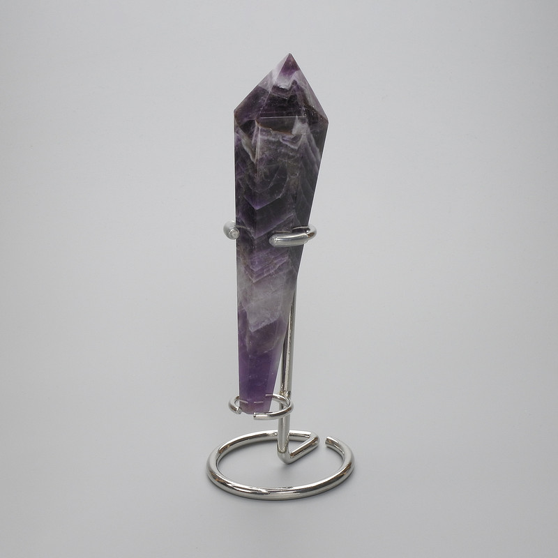 Souvenir Pencil Cone made of Natural Amethyst 125x33x18mm± assorted sizes (without stand) (per 100 g)