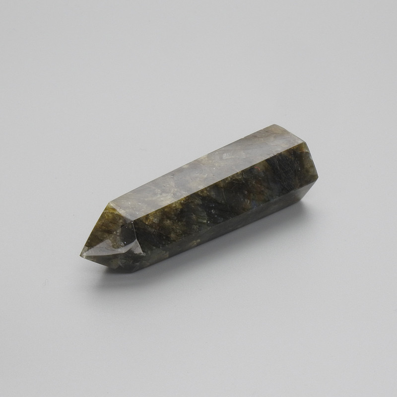 Souvenir pencil made of natural Labradorite 60x20mm± assorted sizes per piece