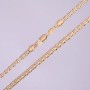 Xuping Cable Chain Chainmail Weave, 5mm thickness, 49-51cm length, 18K Gold-plated