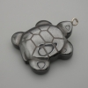 Pendant Hematite Turtle 40x30mm+