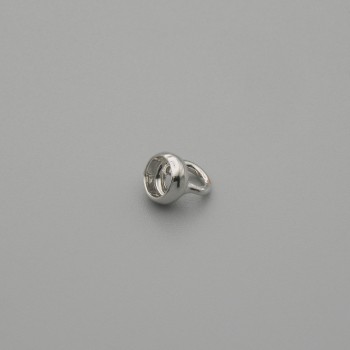 End Cap (Cap) for Beads in Silver Color, Hole 2.5 mm+; Cap diameter 4.5×1 mm+; Jewelry Findings - End Cap for Bead