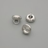 Price per 1 pc. Jewelry end cap - cap for bead, metal color silver, diameter 7×1 mm ± hole, diameter 3 mm+