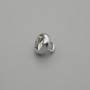 End cap/Cap for bead, cap in silver color, diameter 8x1 mm±, hole diameter ~3 mm