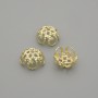 Cap for bead cap in gold color, diameter 8mm±, hole diameter 0.7mm±, pack of 10