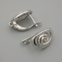 Earrings Ear Hooks Silver-Colored Metal 16.5×10 mm ± pair