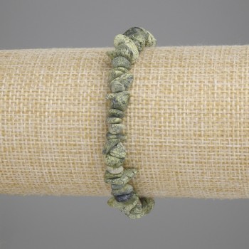 Bracelet Serpentine Chip, diameter 6-11×2-5mm+-, length 18cm +- stretch