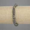 Pyrite Bracelet, raw/untreated stone, diameter 5-7×3-5 mm ±, length 18 cm ±, stretch