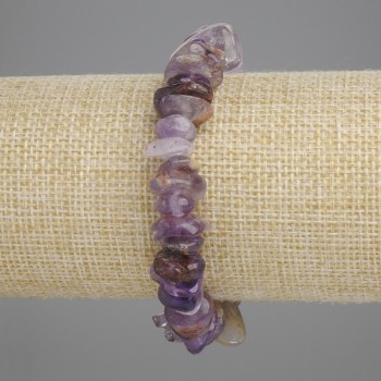 Amethyst Chip Bracelet, 6-9-16×3-6 mm, +-, length 18 cm +