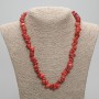 Coral Chip Beads, 7-12×4, 5-6, 5 mm-+, length 50 cm +- with clasp