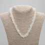 Adularia Bead Necklace, chip, diameter 8-12×2-4 mm, length 45 cm ± with clasp