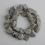 Labradorite Beads Untreated Stone, diameter 7-17×8-15mm+-, length 39cm +