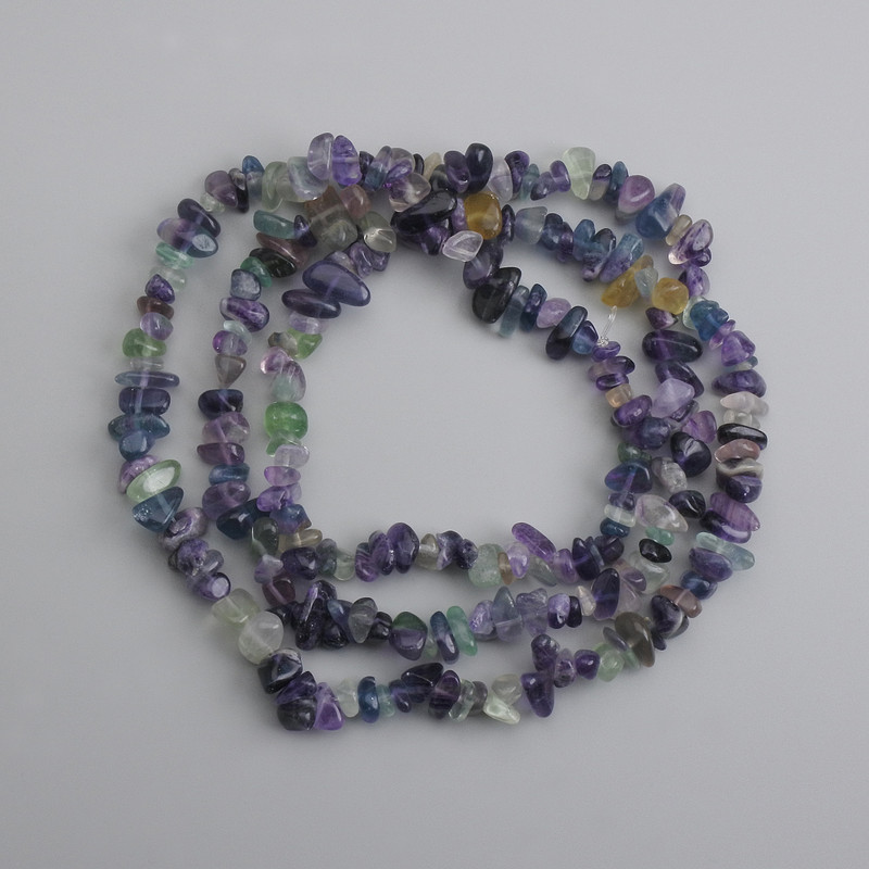 Fluorite Beads - Chip Shape, diameter 5-12×3-6, 5mm±, length 78cm ±