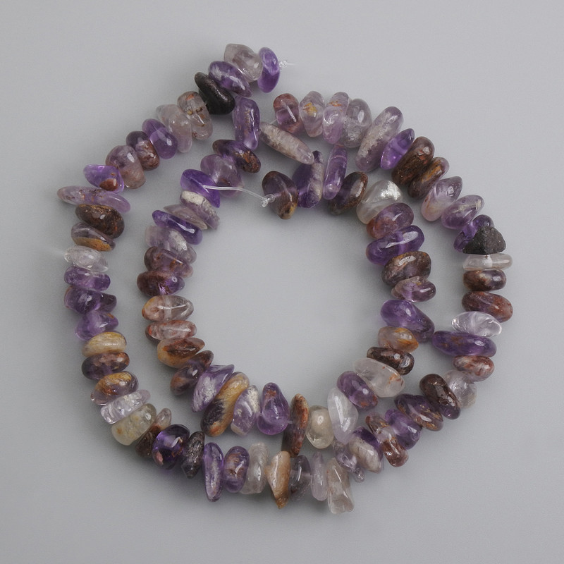 Amethyst Quartz Bead Chip, diameter 6-9-16×3-6mm+-, length 39cm +