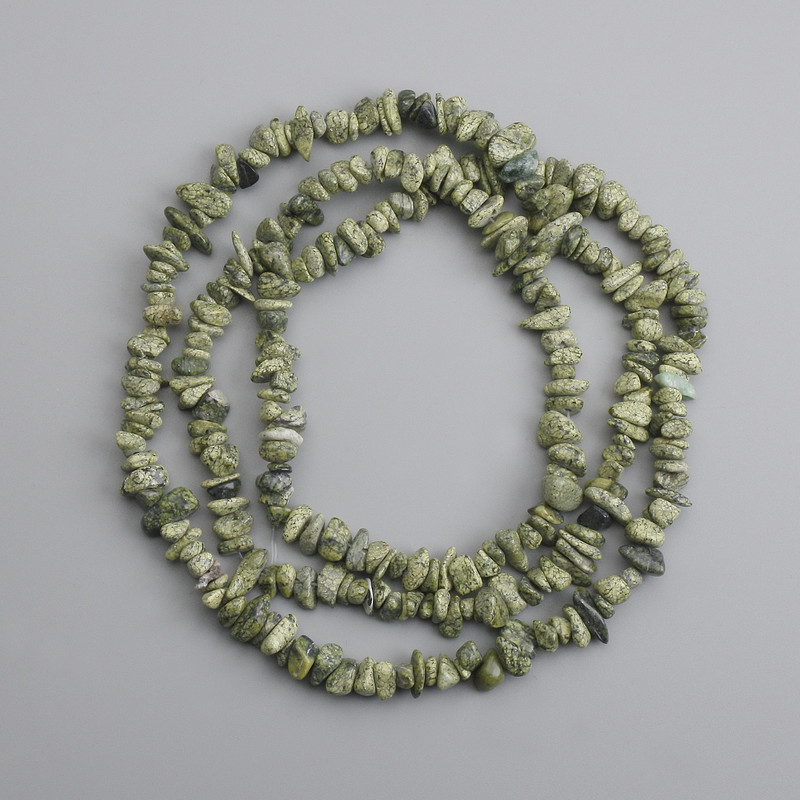 Tiger's Eye Beads Chip, 6-14×1.5-4mm, length 76 cm