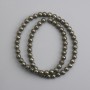 Pyrite Beads Smooth Ball 6mm Diameter, 38cm Length