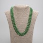 Long Chrysoprase Necklace with Smooth Round Beads, 8mm diameter, length 118 cm