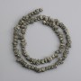 Pyrite Beads raw chunk, 4–6×3–7 mm diameter, length 40 cm