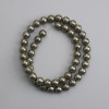 Pyrite Beads Smooth Sphere 8mm Diameter, 37cm Length +/-