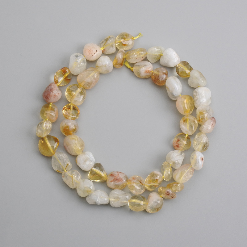 Citrine Beads, Faceted, diameter 8-10×8-9 mm, length 40 cm +