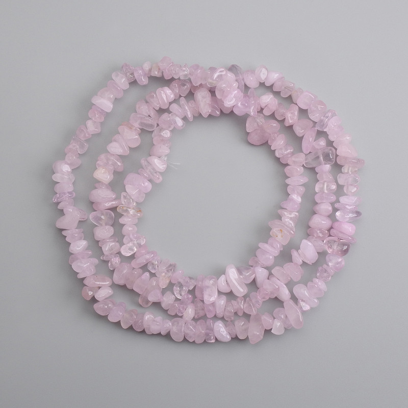 Kunzite Beads Nugget, diameter 7-11×3-5mm+-, length 80cm +