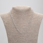Labradorite Bead Necklace, Faceted Round Beads 4mm, 45cm length with clasp