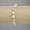 Bracelet Bilomorite faceted rhombus, diameter 8x7mm+- bead 3mm+- , length 18cm+- stretch