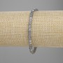 Bracelet Labradorite faceted cube, diameter 4x4 mm +/-, length 18 cm +/- on stretch