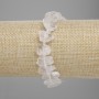 Bracelet Uncut Rock Crystal, diameter 10–12x14–20 mm +/-, length 18 cm +/- stretch