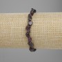 Garnet bracelet tumbled, diameter 5-8x5-7 mm ±, length 18 cm ± stretch