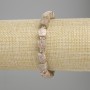 Pisolite bracelet faceted cube, diameter 8x8mm+- bead 3mm+-, length 18cm+- stretch