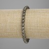 Pyrite bracelet smooth round bead, diameter 6mm+- , length 18cm+- stretch