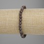 Jasper Coffee Stone Beaded Bracelet, Faceted Round Beads, 6mm +- Diameter, 18cm +- Stretch
