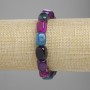 Agate bracelet, 12-13, 5×9-9, 5mm ±, length 18cm ± stretch
