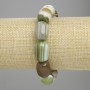 Agate barrel bracelet, diameter 17-18x12-13mm ±, length 18cm ± stretch