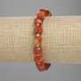 Bracelet Agate faceted cube, diameter 8×8 mm +- bead 3 mm +-, length 18 cm +- stretch